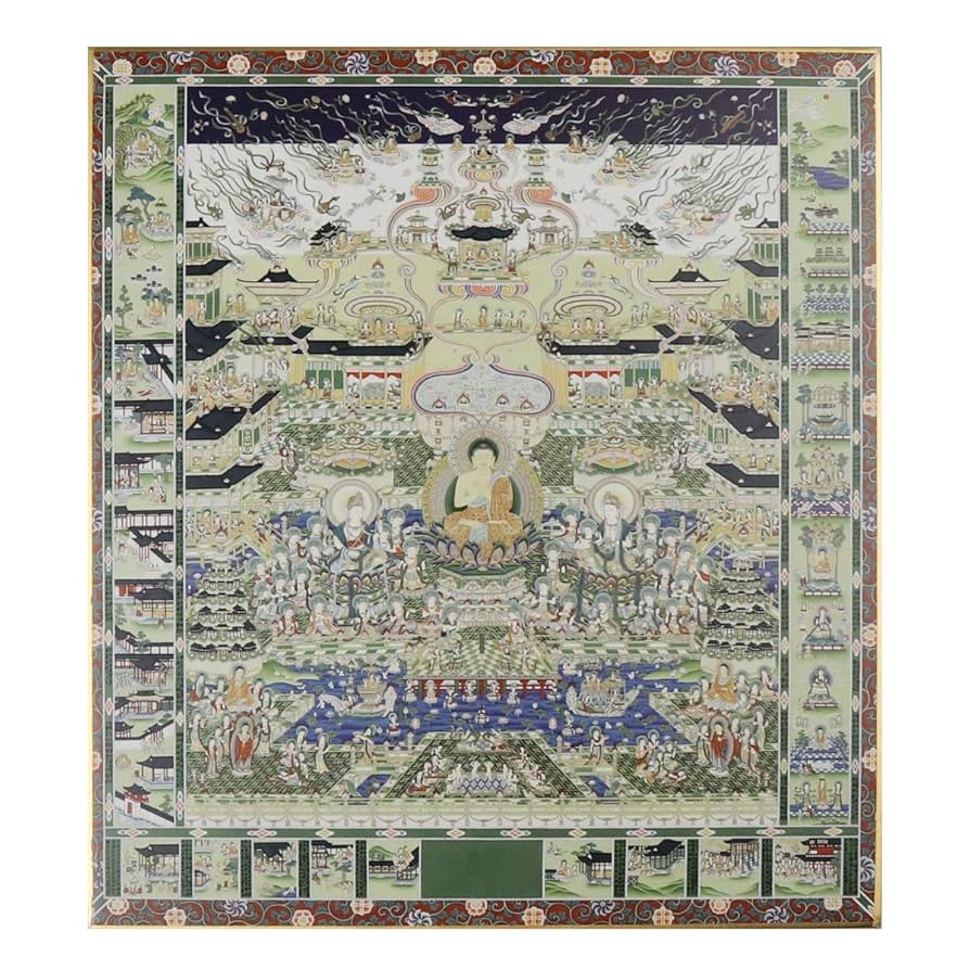 曼陀羅 仏画 Amazon.co.jp: 仏画色紙 色紙 観経曼陀羅 : Office Products